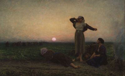 art oil painting reproduction of  Jules Breton Le Soir museum quality handmade