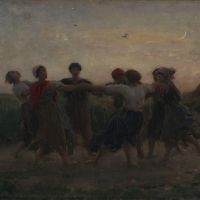 Jules Breton Midsummer Night Dance In Courrieres