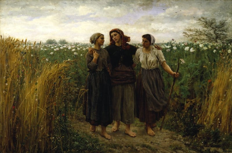 Jules Breton Returning From The Fields museum quality