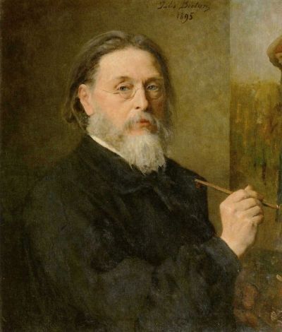 art oil painting reproduction of  Jules Breton Self-portrait museum quality handmade