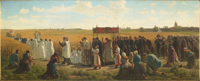 Jules Breton The Blessing Of The Wheat In Artois museum quality
