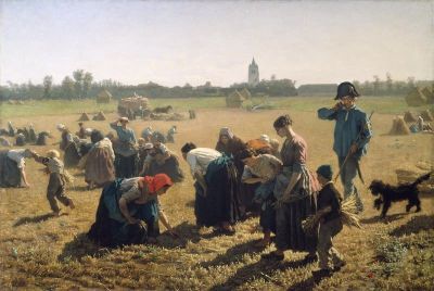 art oil painting reproduction of  Jules Breton The Gleaners museum quality handmade