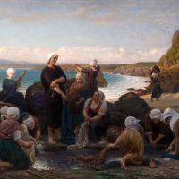 Jules Breton The Washerwomen Of The Breton Coast