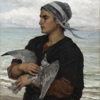 Jules Breton The Wounded Seagull