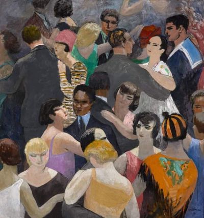 art oil painting reproduction of  Jules Flandrin Le Bal Bullier 1931 museum quality handmade