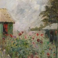 Julia Beck Blossoming Poppies 1896
