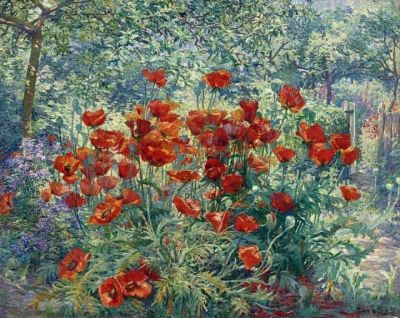 art oil painting reproduction of  Juliette Wytsman Le Jardin Fleuri museum quality handmade