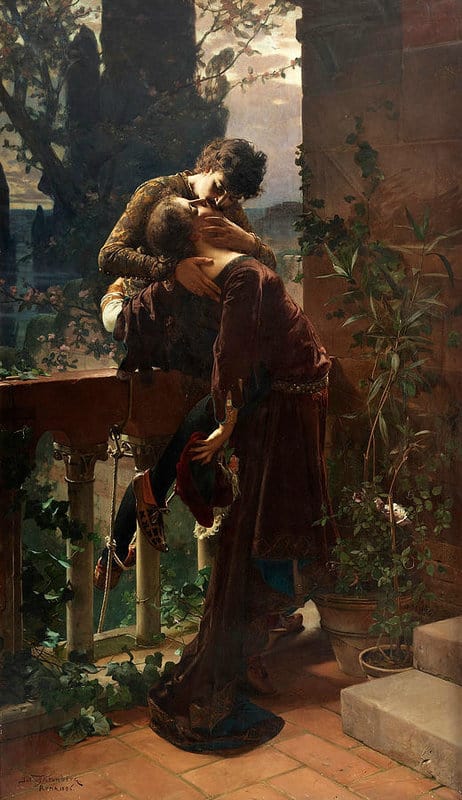 Julius Kronberg Romeo And Juliet On The Balcony 1886 museum quality