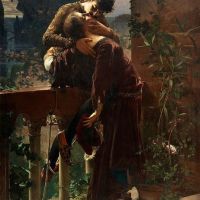Julius Kronberg Romeo And Juliet On The Balcony 1886 Hand Painted Reproduction