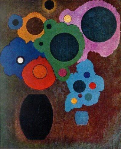 art oil painting reproduction of  Kandinsky Black Increasing - 1927 museum quality handmade