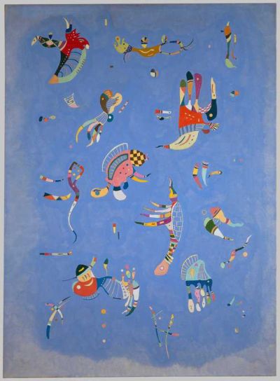 art oil painting reproduction of  Kandinsky Bleu De Ciel - Sky Blue museum quality handmade