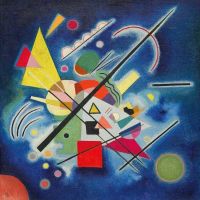 Kandinsky Blue Painting Hand Painted Reproduction