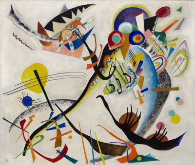 art oil painting reproduction of  Kandinsky Blue Segment museum quality handmade