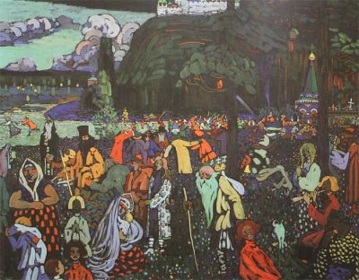 art oil painting reproduction of  Kandinsky Colorful Life museum quality handmade