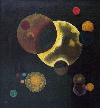 art oil painting reproduction of  Kandinsky Heavy Circles museum quality handmade