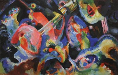 art oil painting reproduction of  Kandinsky Improvisation Deluge museum quality handmade