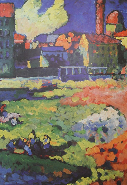 Kandinsky Munich - Schwabing With The Church Of St. Ursula museum quality