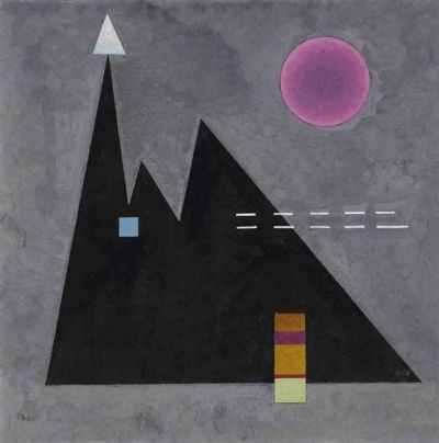 art oil painting reproduction of  Kandinsky Scharf Im Dumpf - 1929 museum quality handmade