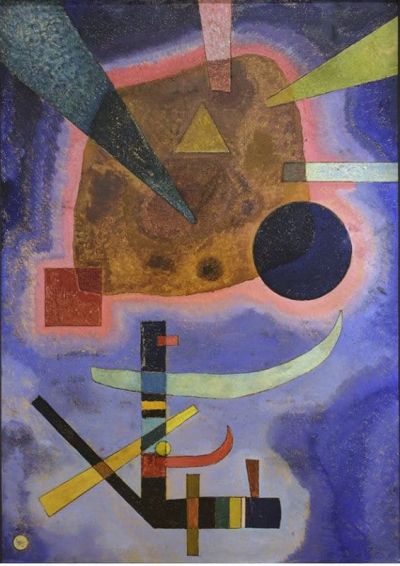 art oil painting reproduction of  Kandinsky Three Elements - 1925 museum quality handmade