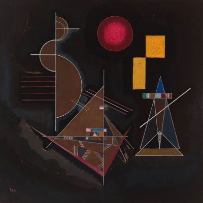 art oil painting reproduction of  Kandinsky Un Peu Lourd - 1912 museum quality handmade