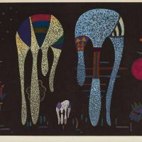 Kandinsky Untitled After Oil Painting Accord - 1969