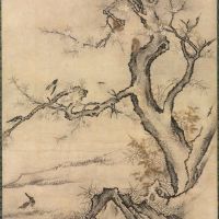 Kano Motonobu Flowers And Birds In A Spring Landscape - 1929
