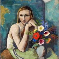 Karl Hofer Girl With Flowers 1936