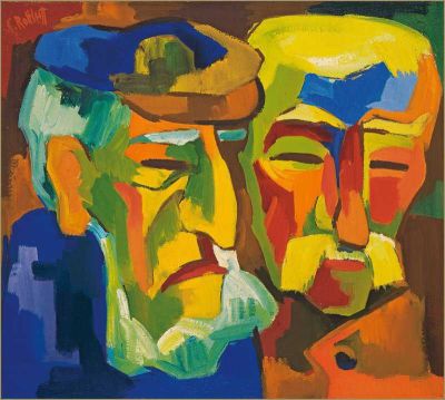 art oil painting reproduction of  Karl Schmidt Rottluff Pomeranian Farmers museum quality handmade