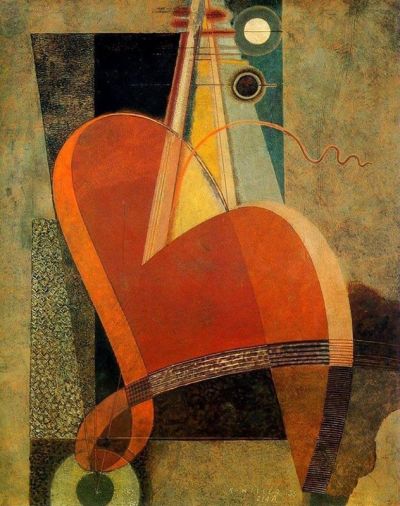 art oil painting reproduction of  Karol Hiller Composition 214 A. 1935 museum quality handmade