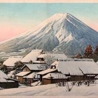 Kawase Hasui Clearing After A Snowfall - 1944 Hand Painted Reproduction