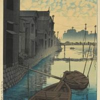 Kawase Hasui Morning On The Daikon Wharf 1927