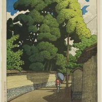 Kawase Hasui Shimohonda - Machi-kanaza - 1921