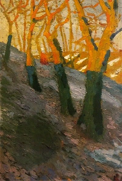 art oil painting reproduction of  Kazimir Malevich Trees C.1907-09 museum quality handmade
