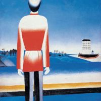 Kazimir Malewitsch Mann In Suprematistischer Landschaft C. 1930-31