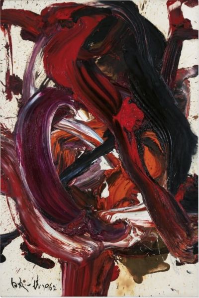 art oil painting reproduction of  Kazuo Shiraga Hachirotametomo Chinzei museum quality handmade