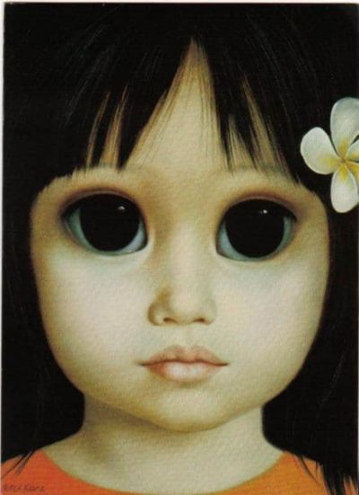 art oil painting reproduction of  Keane - Keiki Lisa by Margaret Keane museum quality handmade