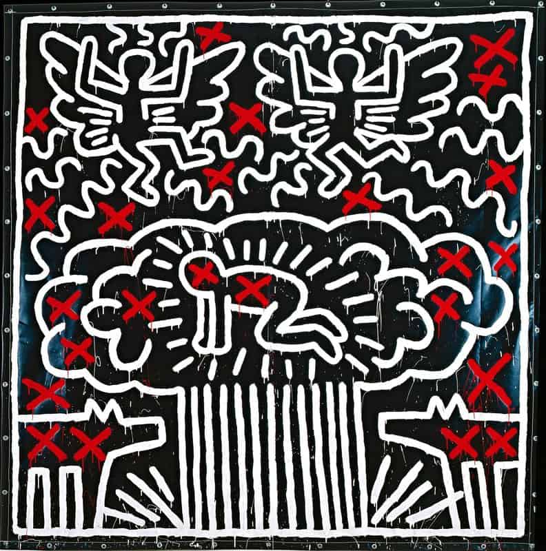 Keith Haring Atomic Bomb Send The Radiant Child To Heaven museum quality