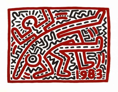 art oil painting reproduction of  Keith Haring Bozar museum quality handmade