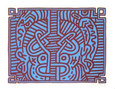art oil painting reproduction of  Keith Haring Chocolate Buddha museum quality handmade