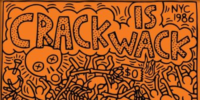 art oil painting reproduction of  Keith Haring Crack Is Wack museum quality handmade