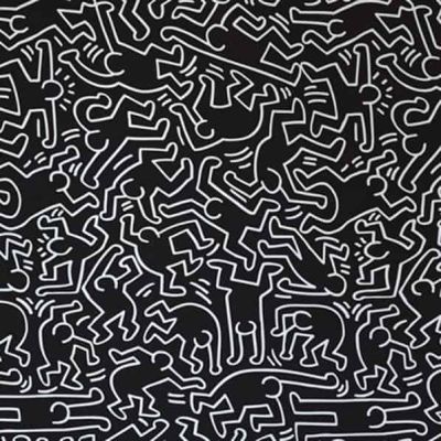 art oil painting reproduction of  Keith Haring Dancers museum quality handmade