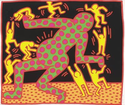art oil painting reproduction of  Keith Haring Fertility 3 museum quality handmade