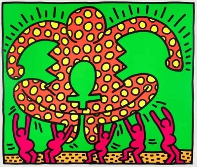 art oil painting reproduction of  Keith Haring Fertility 5 museum quality handmade