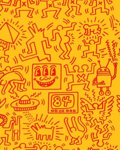 art oil painting reproduction of  Keith Haring Haring museum quality handmade