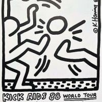 Keith Haring Kick Aids 1988 With Pele And Minelli