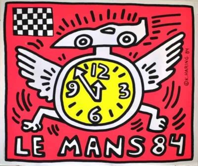 art oil painting reproduction of  Keith Haring Le Mans 84 museum quality handmade