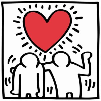 art oil painting reproduction of  Keith Haring Love museum quality handmade