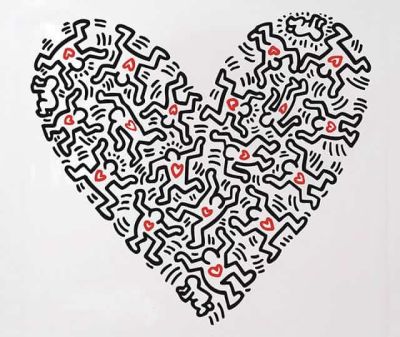 art oil painting reproduction of  Keith Haring Love It All museum quality handmade
