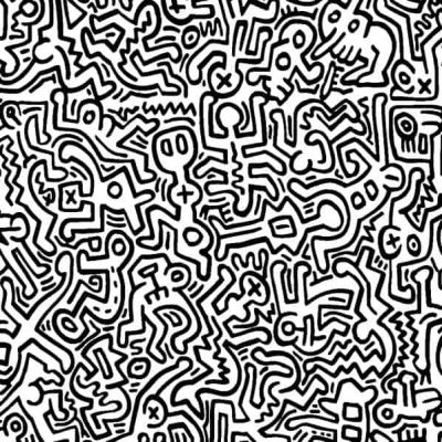 art oil painting reproduction of  Keith Haring Movement museum quality handmade