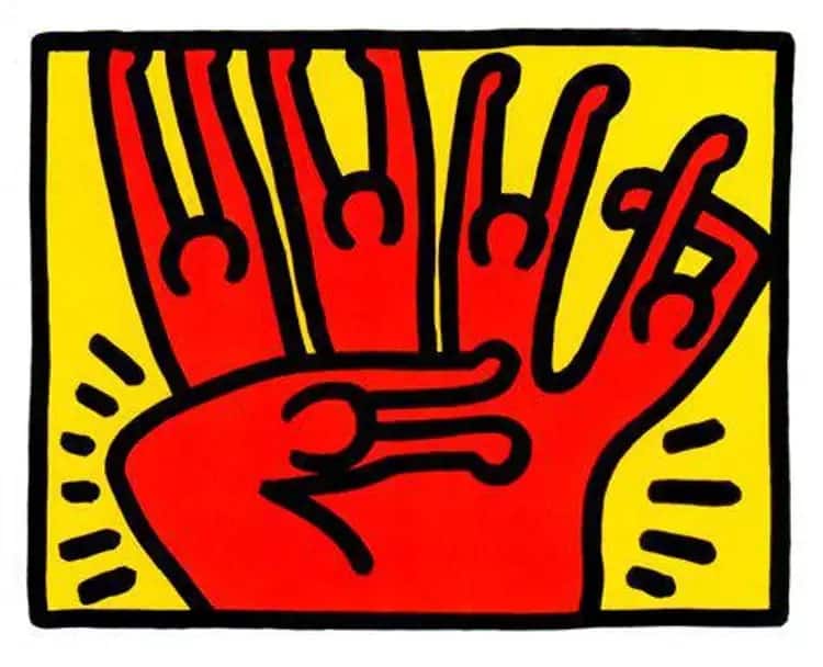 Keith Haring Pop Shop Vi Plate Iv museum quality